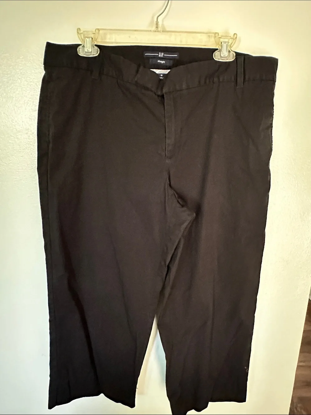 GAP Women's Straight Leg Pants in Dark Brown
